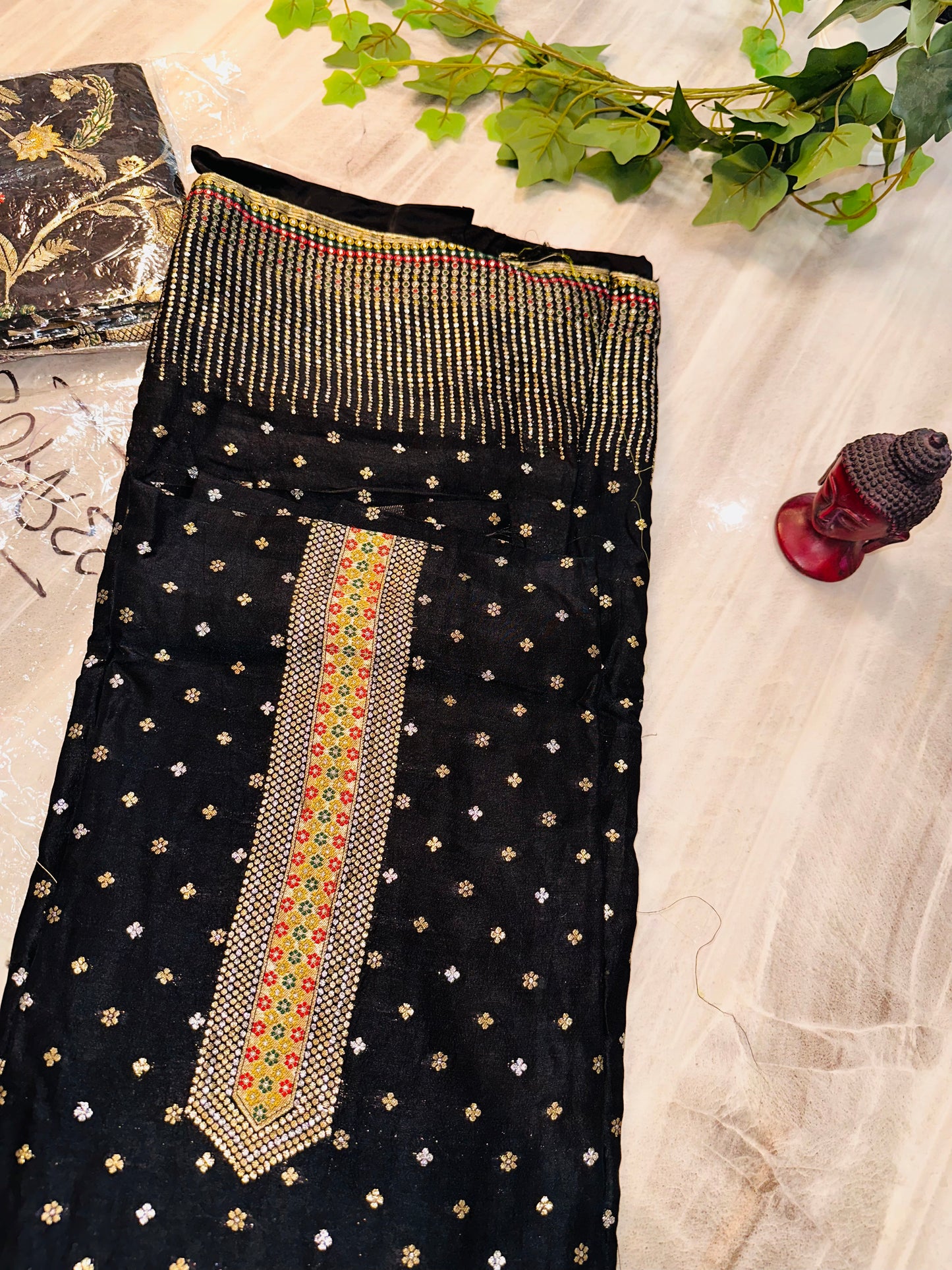 Black Embroidered Punjabi Suit